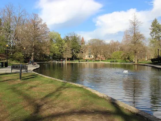 The Ohio State University College of Dentistry (DDS) — Mirror Lake (as viewed from the west) on Ohio State University 's…