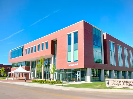 Ohio University Heritage College of Osteopathic Medicine (DO) — Heritage Hall houses the Heritage College of Osteopathic…