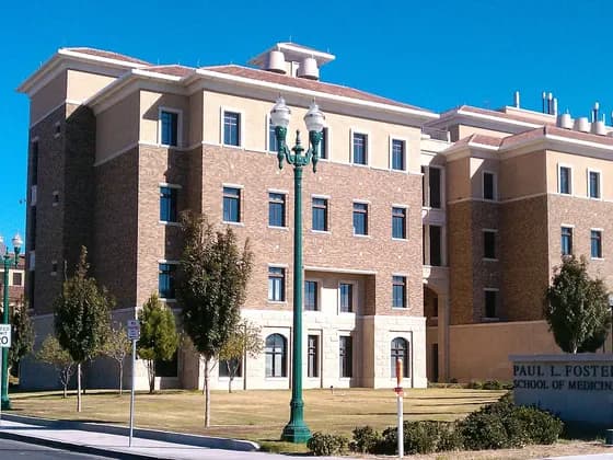 TTUHSC El Paso Hunt School of Dental Medicine (DMD) — The front entrance to Medical Sciences Building