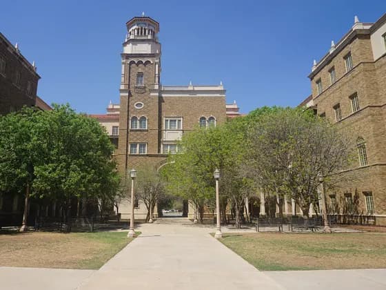 TTUHSC School of Medicine Lubbock (MD) — The English and Philosophy building on the campus of Texas Tech University in…