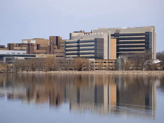 University of Wisconsin School of Medicine and Public Health (MD) — A view of the westernmost edge of the University of…