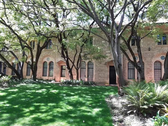 The heritage listed (Inherit # 19952) Sunken Garden, University of Western Australia UWA Dental — The heritage listed