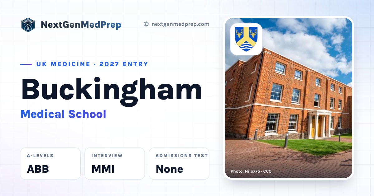 Buckingham Medical School: 2027 Entry & Interview | NGMP
