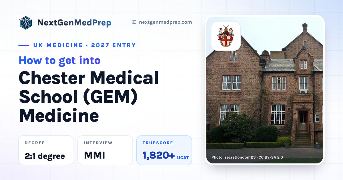 How to get into Chester Medical School (GEM) Medicine — 2027 Entry | NGMP