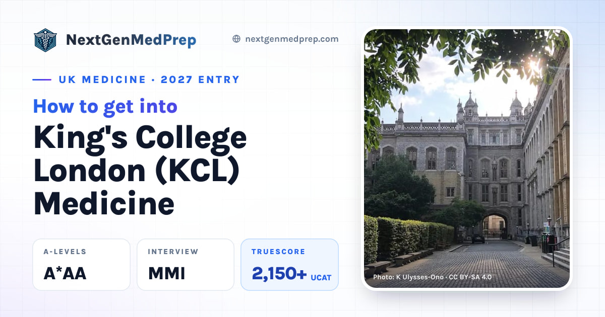 How to get into King's College London (KCL) Medicine — 2027 Entry | NGMP