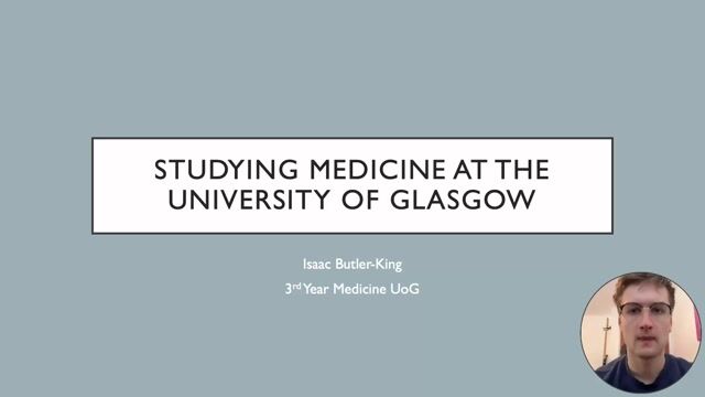 Thumbnail for “Studying Medicine at Glasgow”, a Glasgow medicine tutor video